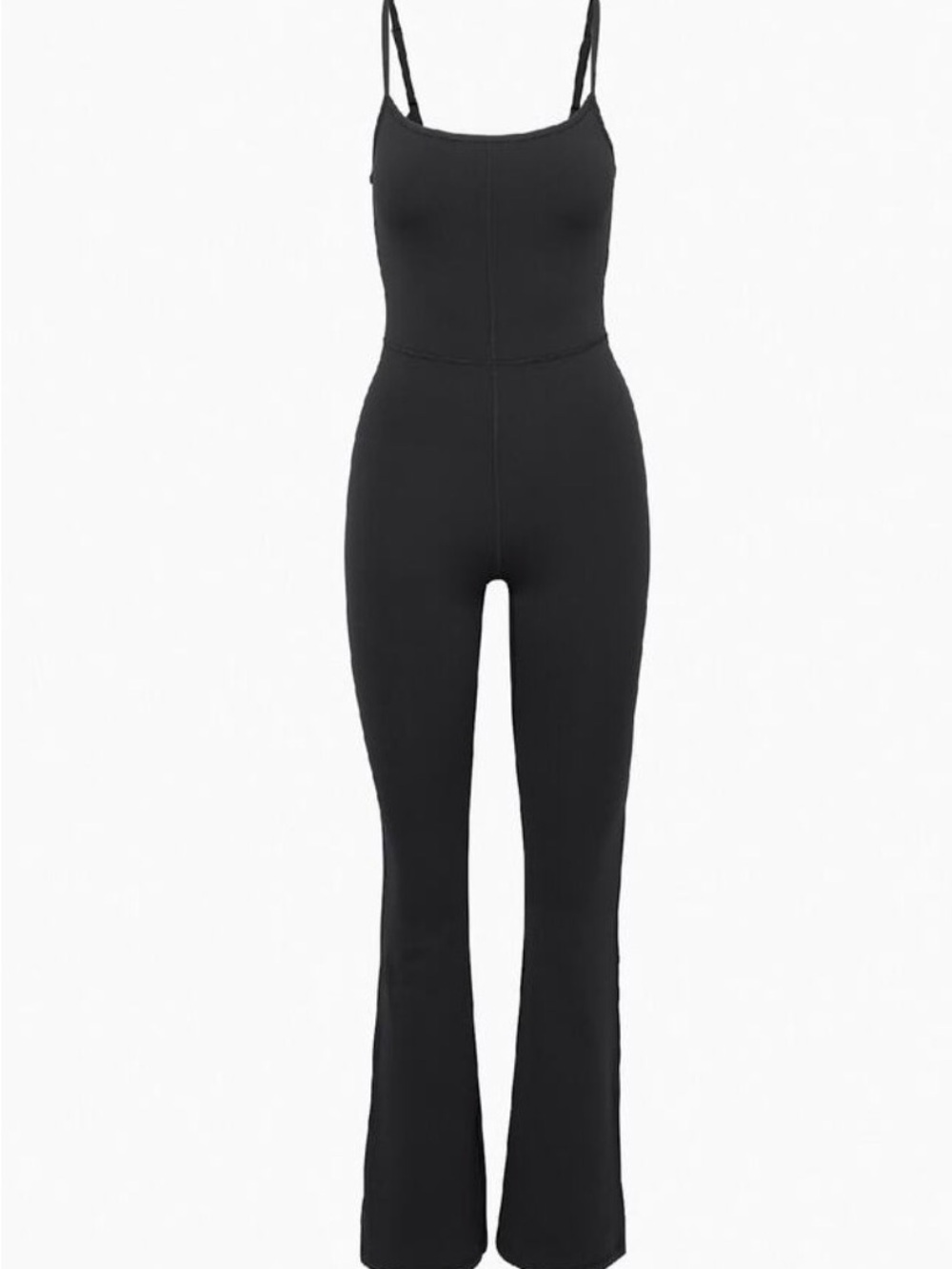 Aritzia Wilfred Free Divinity Kick Flare Jumpsuit M Black